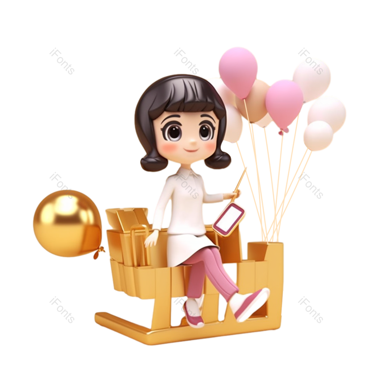 卡通图片,网上购物元素,智能手机PNG,插画免抠素材